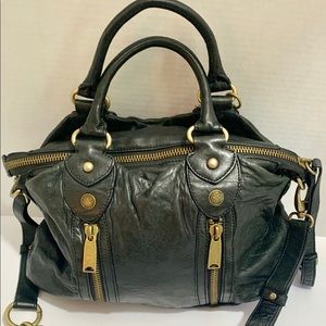 Cynthia Rowley Black Leather Satchel